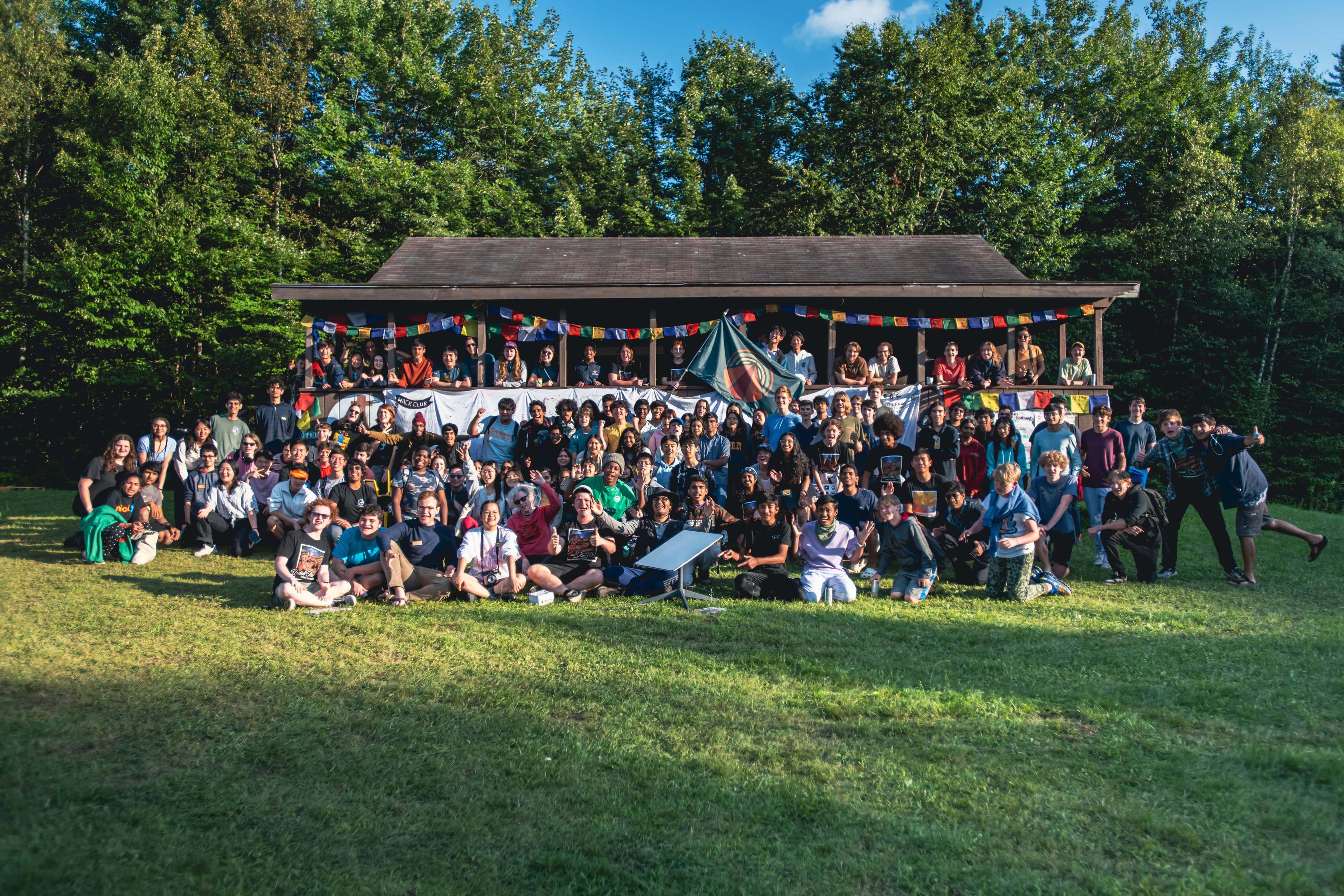 Hack Spadders gather in the great outdoors of Cabot, VT, for an experience unlike any other: Outernet. 📸 Photo by Matt Gleich, Hack Spadder in NH!